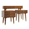 End & Side Tables |  Light Walnut Wood End Table with Drawer