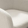 Office Chairs |  Ivory Faux Sherpa Upholstered Office Chair