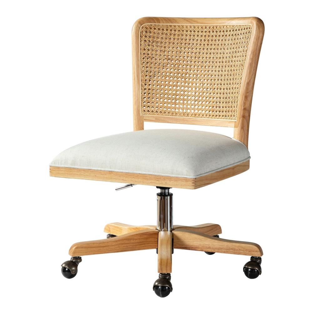 Office Chairs |  Rattan Back Upholstered Office Chair