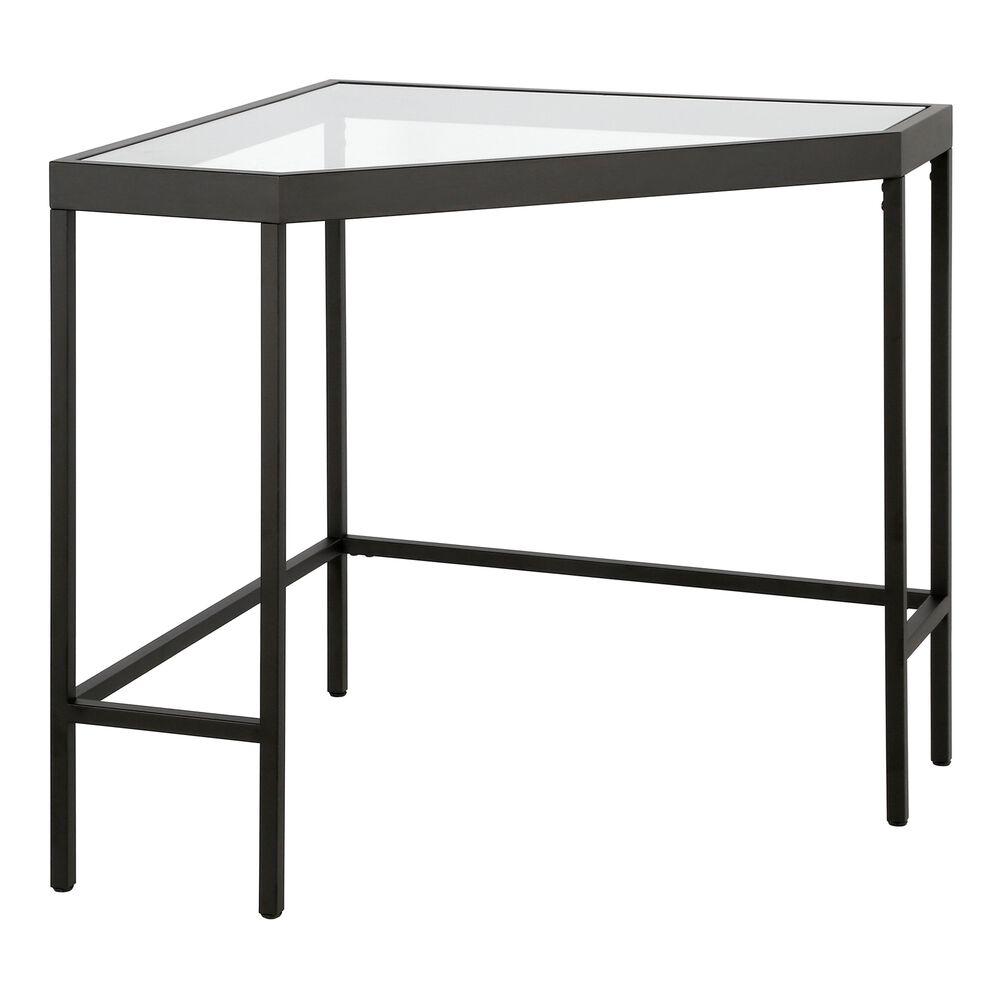 Office Desks |  Metal and Glass Top Corner Desk